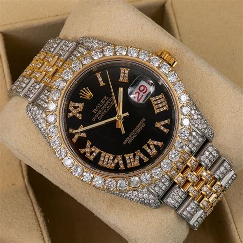 black rolex band diamond rolex sign|black rolex watches for sale.